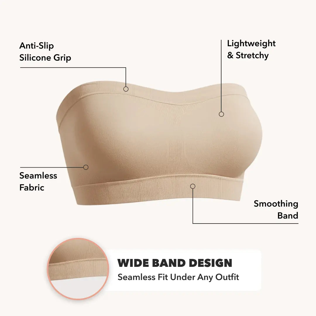 Comfortable Strapless Bandeau Bra